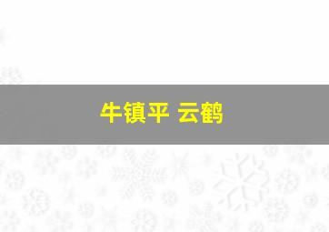 牛镇平 云鹤